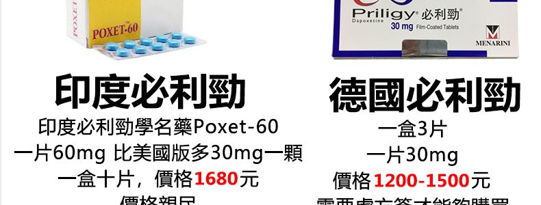 醫師介紹：印度必利勁（Poxet-60）用法用量以及必利勁價格
